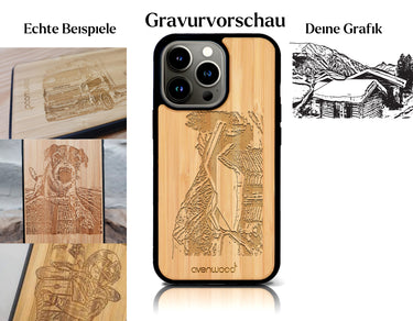 INDIVIDUELL iPhone 13 Pro Bambus-Kunststoff